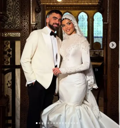 صورة من احتفال هند مدحت بزفافها