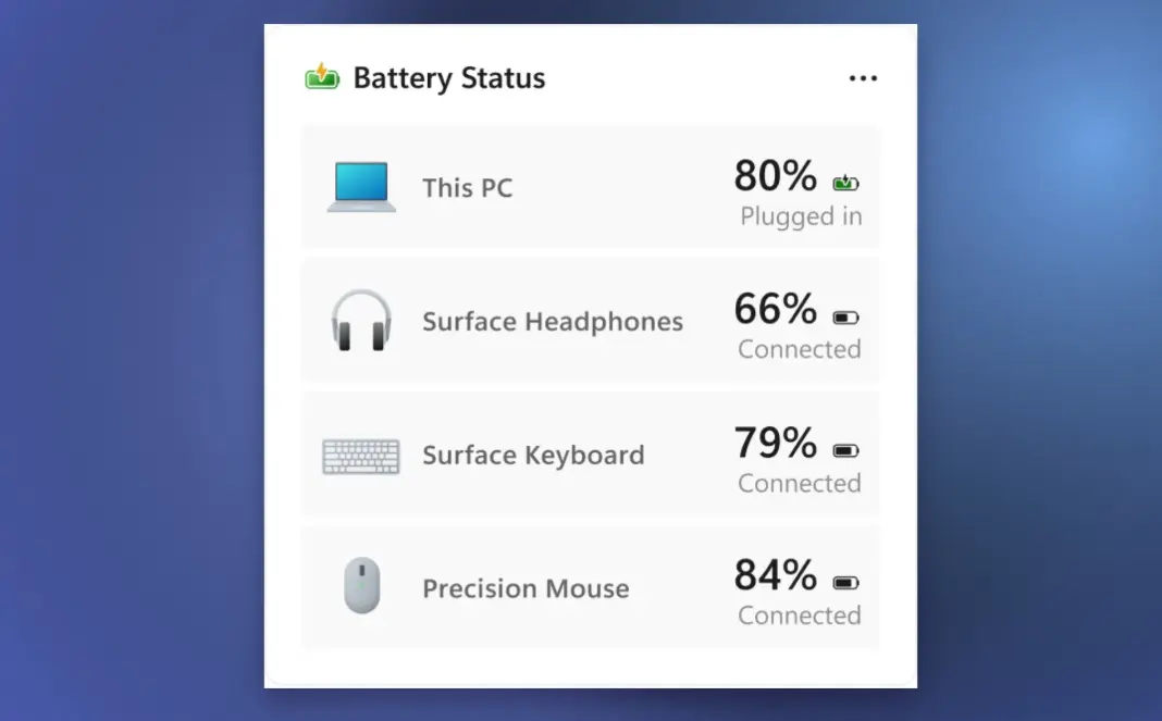 أداة Battery Status
