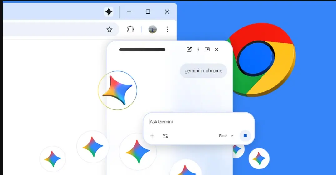 Gemini داخل متصفح كروم