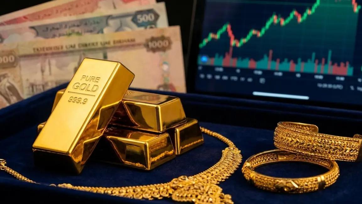 سعر الذهب اليوم في الإمارات الخميس 16 أبريل 2026... تراجع محلي وصعود عالمي