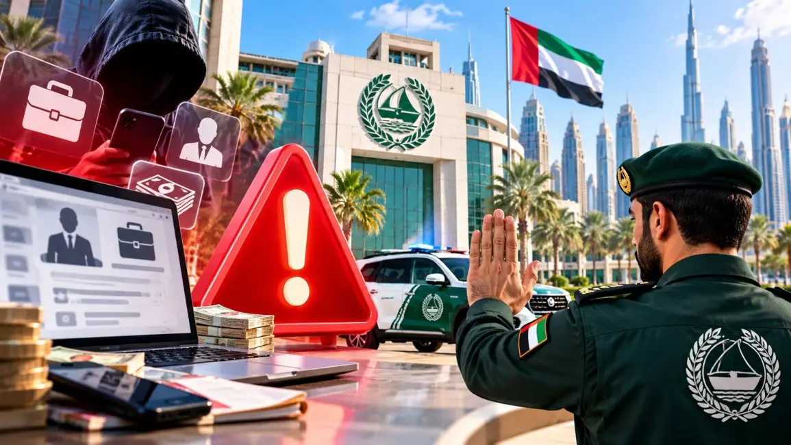 شرطة دبي تحذر المواطنين والمقيمين من عروض العمل الوهمية وتحدد 3 علامات لكشف الاحتيال