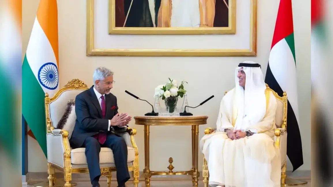 Ras Al Khaimah Ruler Meets Indian Foreign Minister to Discuss Trade and Investment