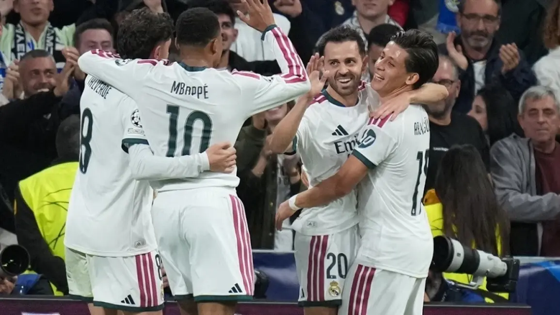 ملخص أهداف مباراة ريال مدريد ولايبزيغ 4-1 في دوري الأبطال