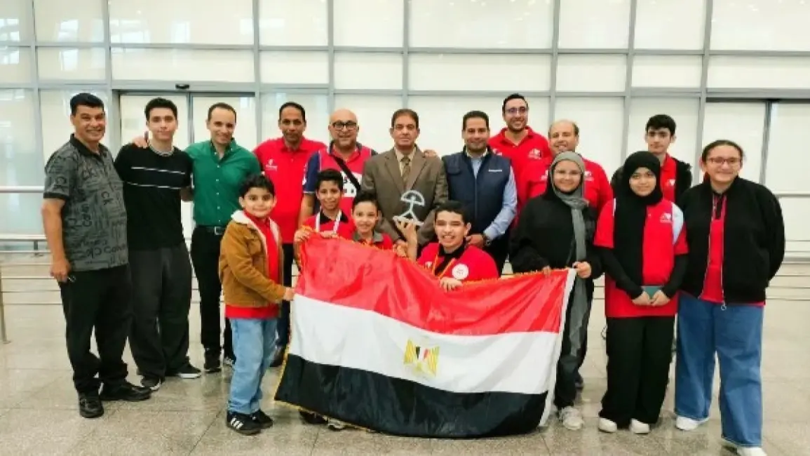 استقبال بعثة منتخب مصر للشطرنج بالقاهرة بعد فضية وبرونزية في مونديال الشباب والناشئين