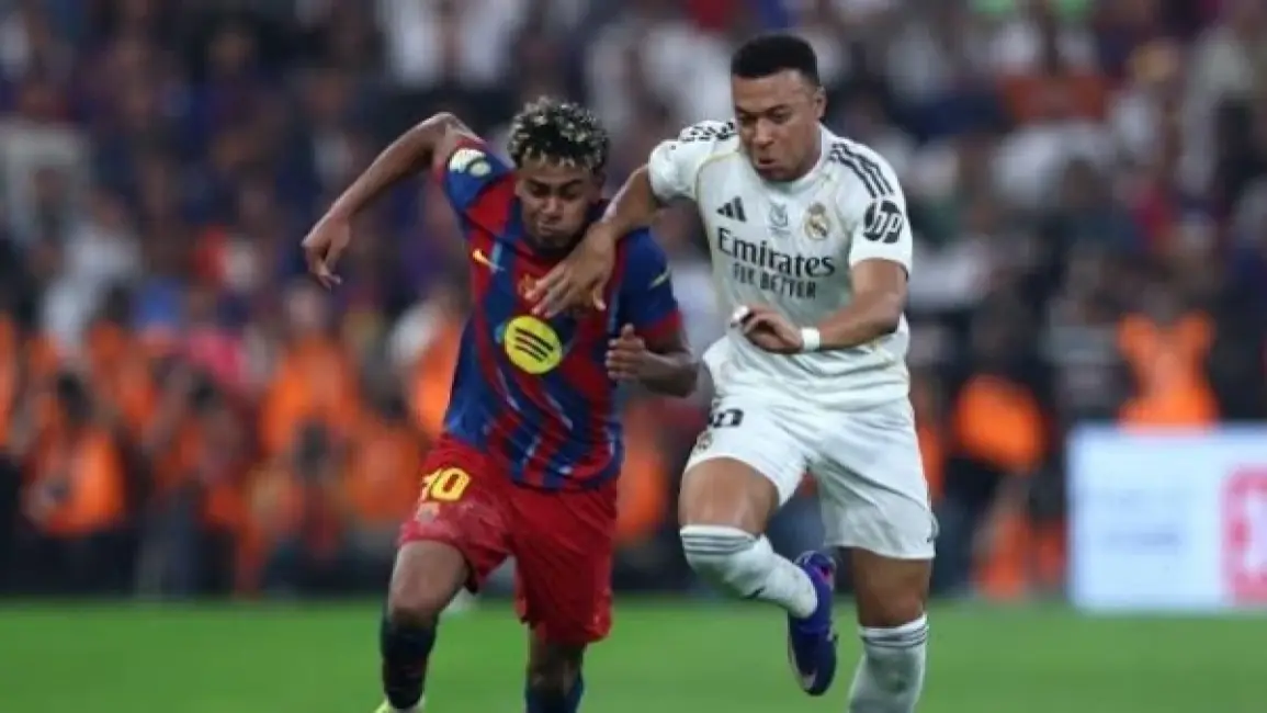 الكلاسيكو في الدوري الإسباني.، برشلونة يتقدم تهديفياً ومبابي ويامال في الواجهة