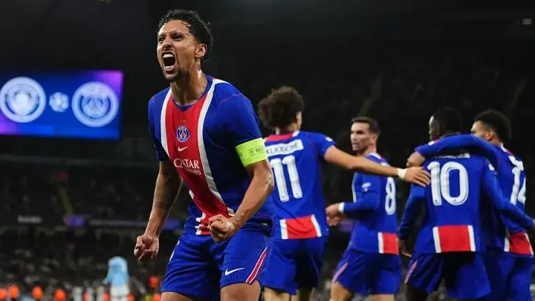 PSG Beat Manchester City 4-2 as Guardiola Watches Return End in Defeat