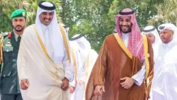 محمد بن سلمان وأمير قطر