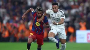 الكلاسيكو في الدوري الإسباني.، برشلونة يتقدم تهديفياً ومبابي ويامال في الواجهة