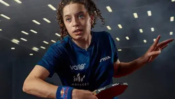 هنا جودة لاعبة منتخب تنس الطاولة