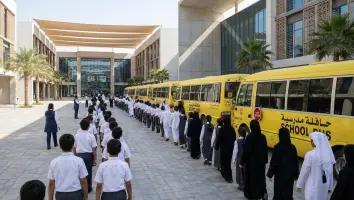 حافلة مدرسية في الامارات