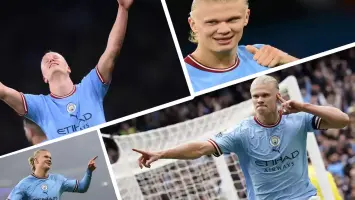 هالاند هداف الدوري الإنجليزي حتى الآن