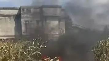 صورة لموقع تحطم المروحية في تايلاند