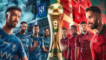 لاعبو فريق الهلال خلال مباراة كرة قدم