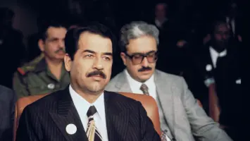 Iraqi pilot Namir Al-Janabi recounting stories of flights with Saddam Hussein.