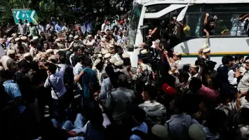 Protests in New Delhi over allegations involving India’s Election Commission