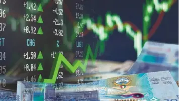 ارتفاع مؤشرَي البورصة العام والأول بسيولة بلغت 79.8 مليون دينار