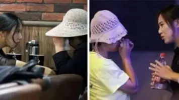 حادثة طريفة: زوجة تعلق يدها في فم زوجها أثناء تصوير فيديو