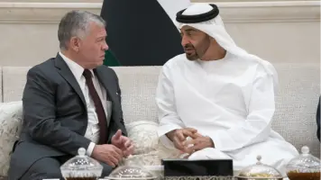 رئيس الدولة وملك الأردن يؤكدان رفضهما لتهجير الفلسطينيين