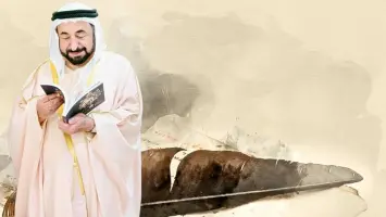 حاكم الشارقة يعزي في وفاة الشيخة حصة بنت حميد الشامسي