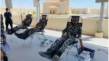 مصر.. رجال شرطة البحر الأحمر يشاركون في حملة إنسانية للتبرع بالدم