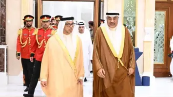 ولي العهد الكويتي يُقيم مأدبة غداء على شرف نائب رئيس الإمارات