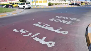 The UAE requires drivers to adhere to three strict measures around schools