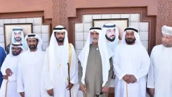 الشيخ نهيان بن مبارك يشارك في أفراح العامري بمدينة العين
