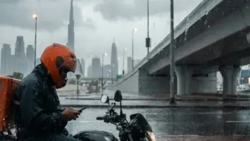 Talabat & Deliveroo Issue Urgent Weather Alerts: 'Delays Expected' as Riders Take Shelter