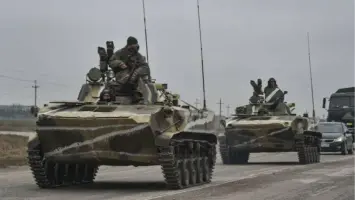 القوات الروسية تدخل ضواحي مدينة توريتسك الواقعة على جبهة القتال في أوكرانيا