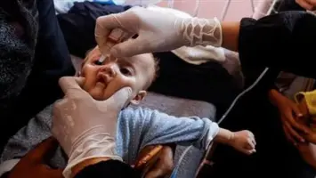 إنطلاق الجولة الثانية للتطعيم ضد شلل الأطفال قطاع في غزة