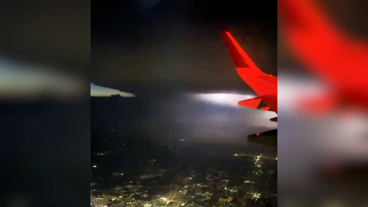 منظر جوي للعاصفة فوق أوكلاهوما