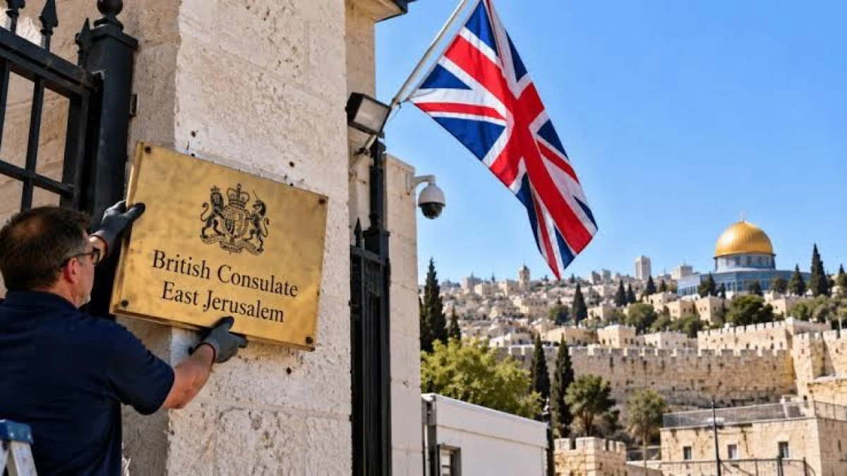 British diplomatic mission in Jerusalem amid Israel-UK dispute