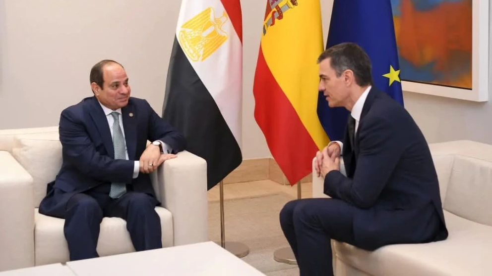 الرئيس السيسي ورئيس وزراء إسبانيا يؤكدان ضرورة التصدي لتهجير الفلسطينيين
