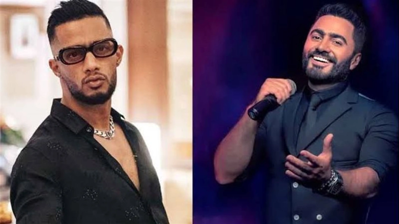 محمد رمضان يفاجئ تامر حسني في حفل إطلاق ألبوم "لينا معاد"