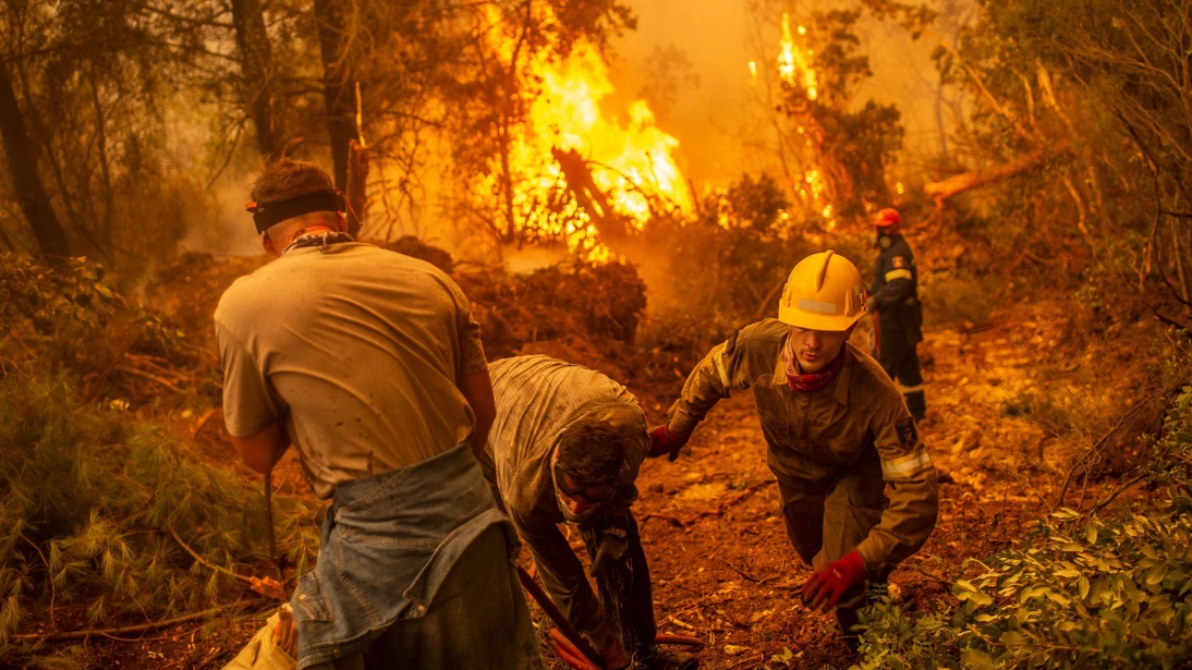 Greece Struggles Against Wildfires Amidst Intense Heatwave