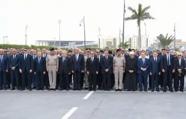 الرئيس السيسي يشيع جناز اللواء كمال مدبولي