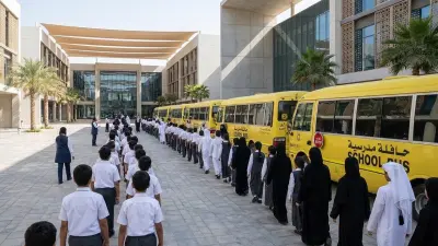 حافلة مدرسية في الامارات