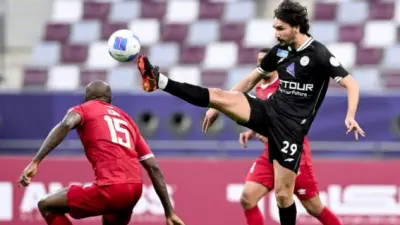 من مباراة الشباب السعودي وزاخو العراقي