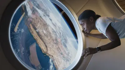 A futuristic wristwatch designed for outer space exploration