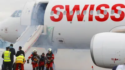 إجلاء طارئ لطائرة سويسرية