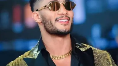 الفنان المصري محمد رمضان خلال حفل غنائي