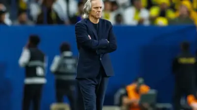 مدرب النصر السعودي جورجي جيسوس خلال مباراة