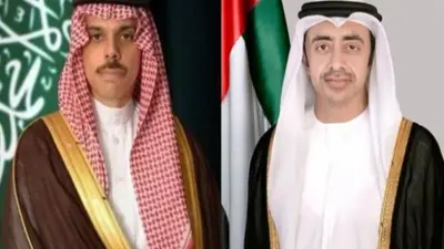 وزير الخارجية السعودي فيصل بن فرحان يتحدث عبر الهاتف مع نظيره الإماراتي عبدالله بن زايد