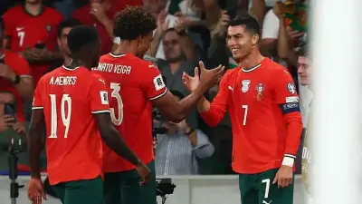 كريستيانو رونالدو بقميص المنتخب البرتغالي