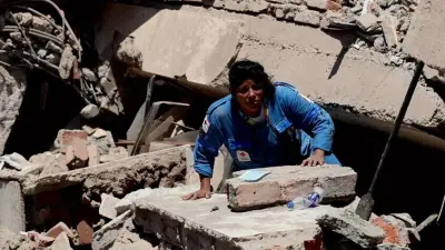 Devastation caused by recent Colombian earthquake