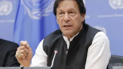 Imran Khan at a political rally