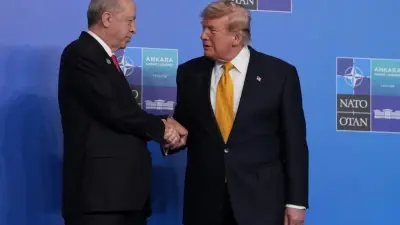 Turkish President Recep Tayyip Erdogan in conversation