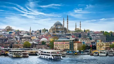 Istanbul skyline with historical landmarks