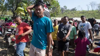 Earthquake aftermath on Flores Island, Indonesia