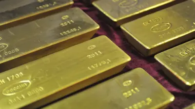 Gold bars and coins